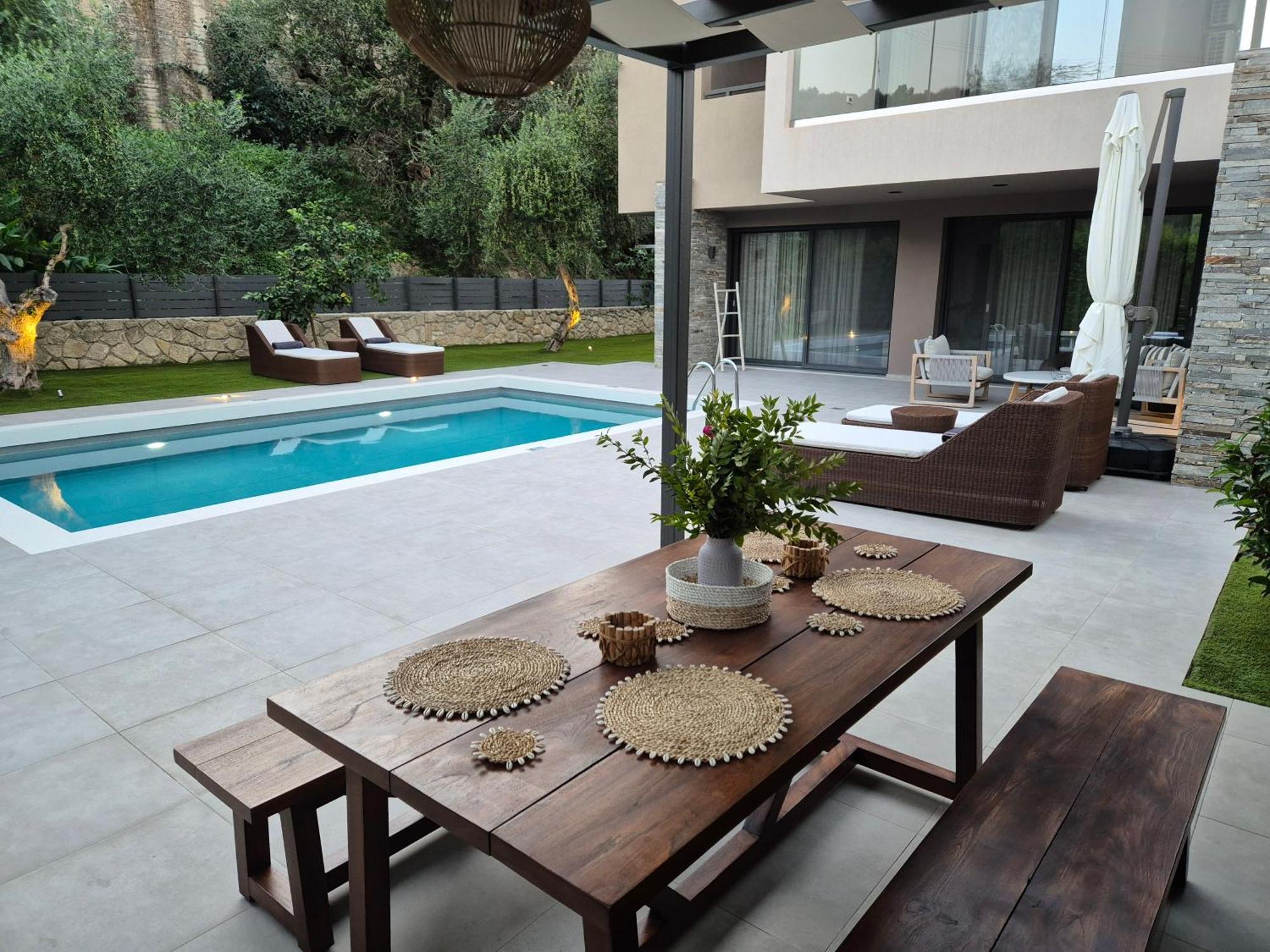 Aguacate Meliti With Heated Private Swimming Pool Villa Tsilivi  Buitenkant foto